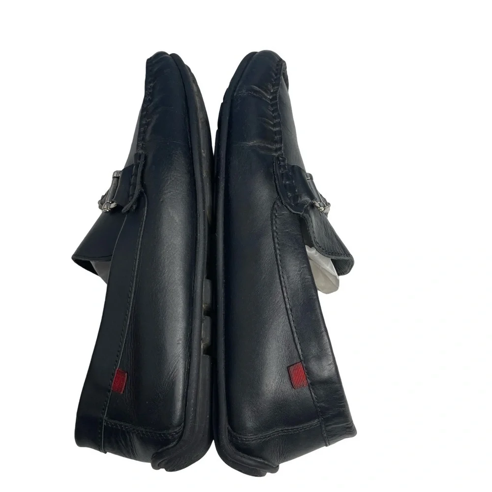 Marc Joseph MJ 6123 8N black all leather driving loafer. Size 10 made in Brazil